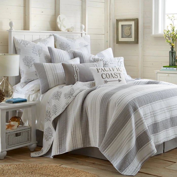 Nantucket Cotton Coastal Quilt Set - Coastal Quilt Set