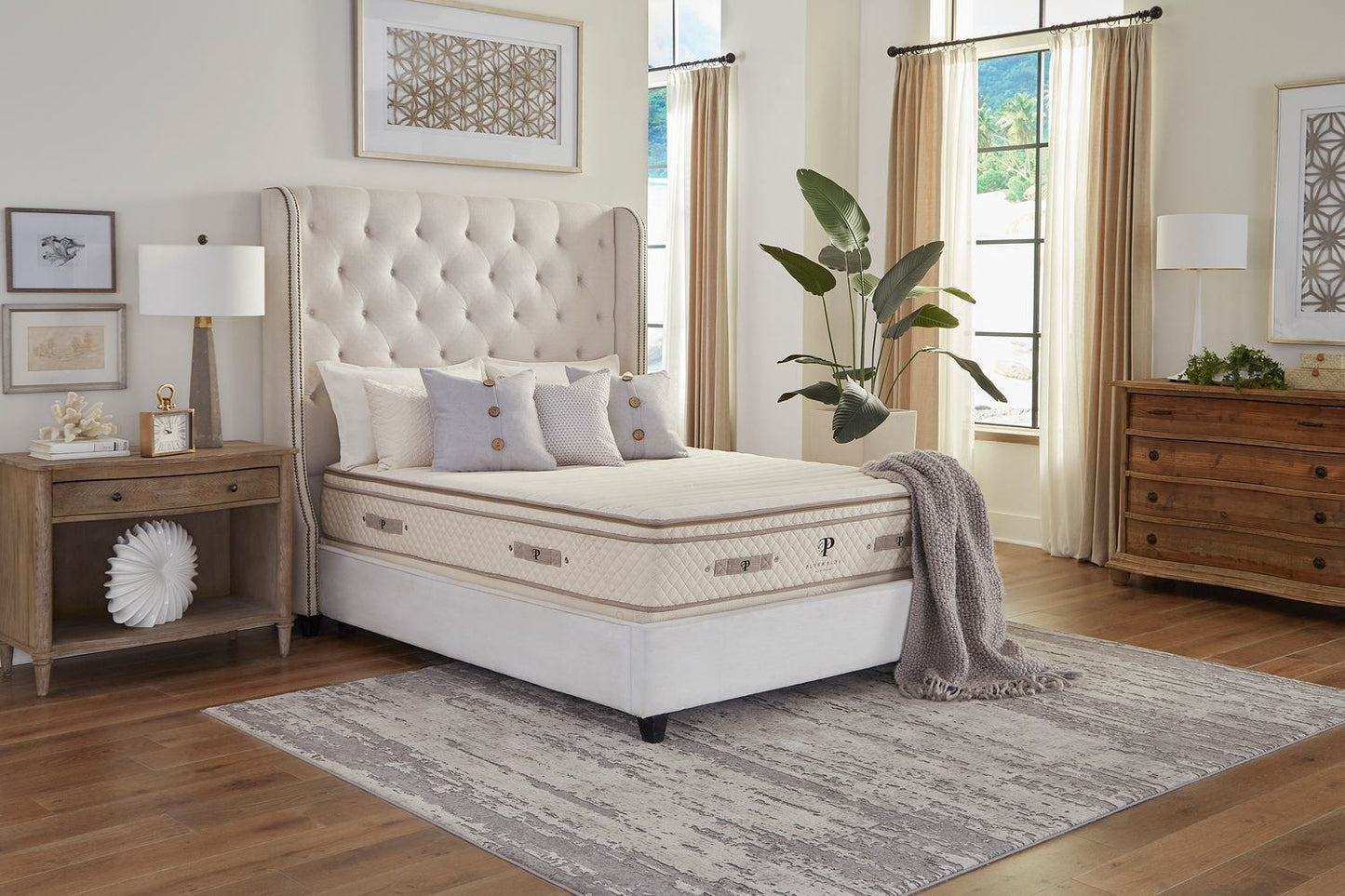 Organic Latex Mattress - The Botanical Bliss - American Made - Made in the USA Mattresses - Quahog Bay Bedding