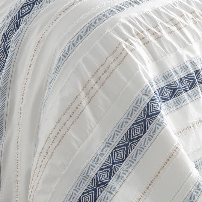 Pickard 100% Cotton Duvet Cover Set - Coastal & Nautical Bedding Sets - Blue