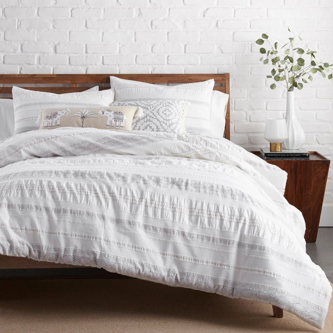 Pickford Cotton Comforter Set - Coastal Bedding Sets - Taupe