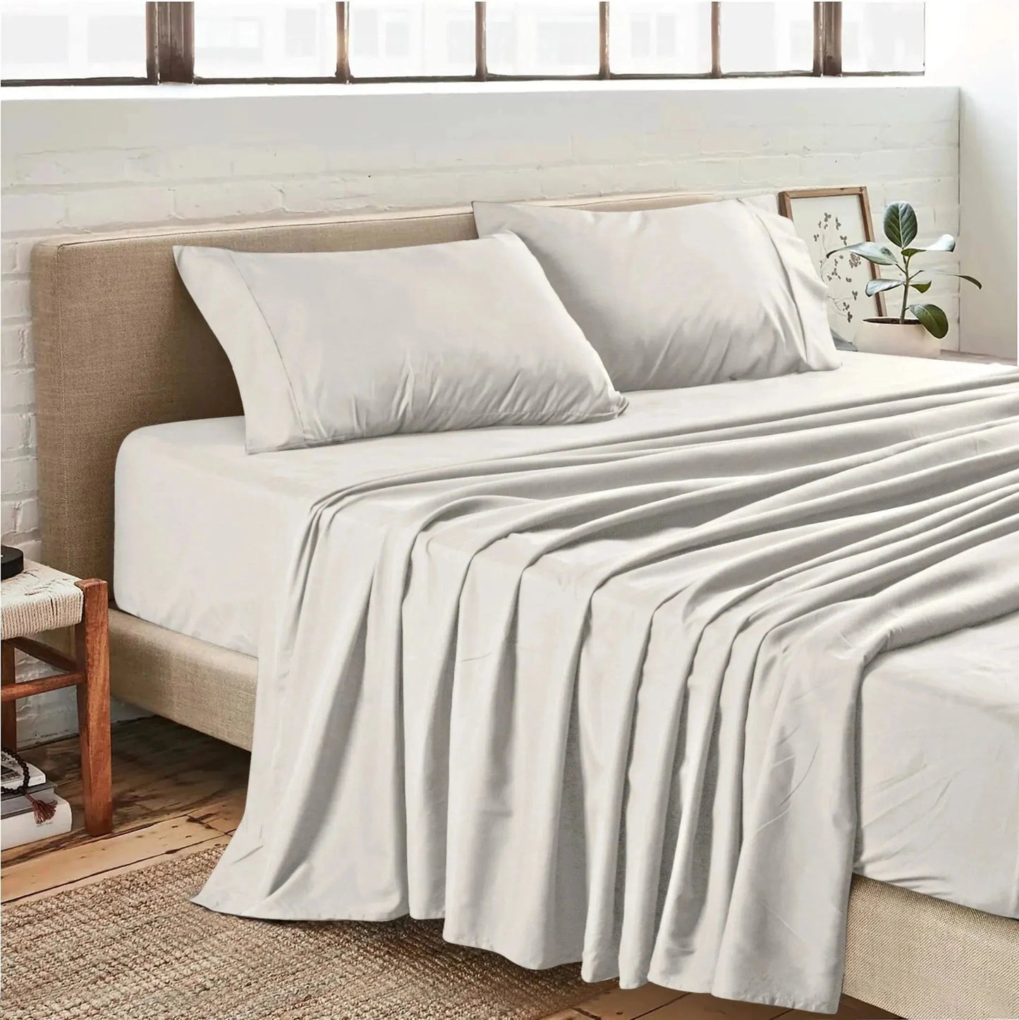 Plain Microfiber Sheet Set in Solid Colors - Rifz Textiles Inc