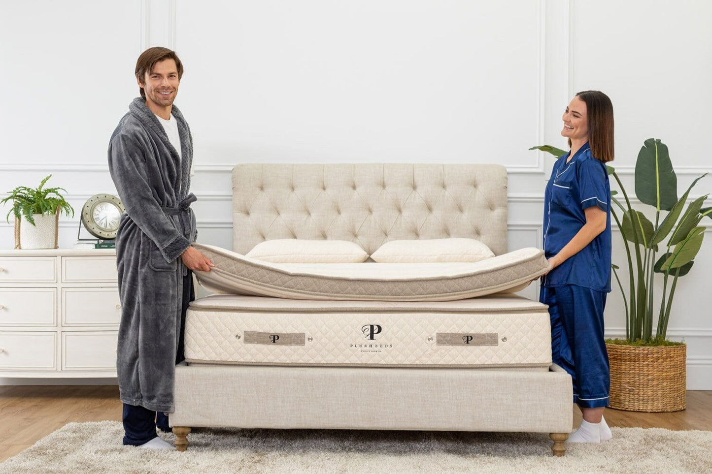 Quilted Organic Mattress Topper - Quahog Bay Bedding