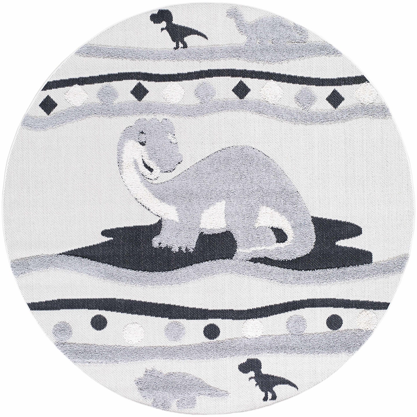 Kids Dinosaur Animal Print Nursery Area Rug - Clearance