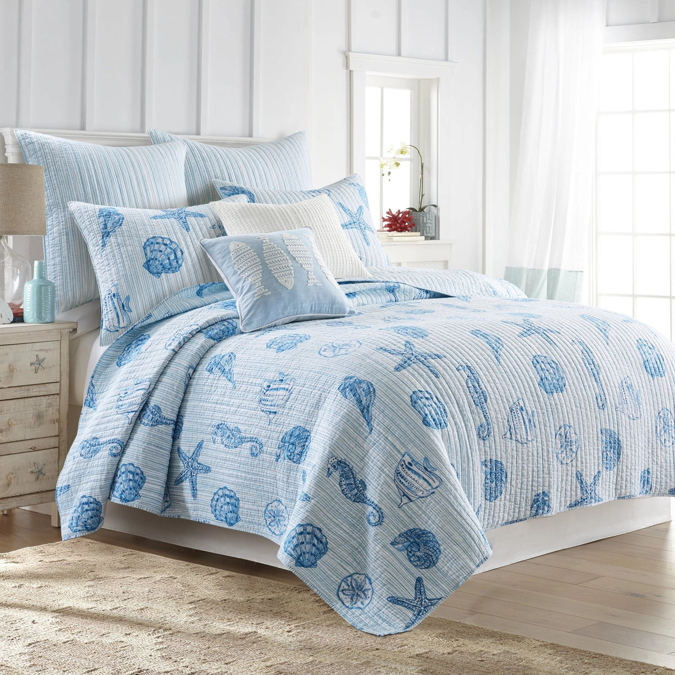 Sandy Cove Euro Sham Set of 2 - Quahog Bay Bedding