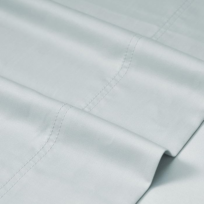 Sheet Sale! CLEARANCE - CinchFit 600TC 100% Cotton Cord Elastic Sheets- Queen Dark Blue Fitted Sheet