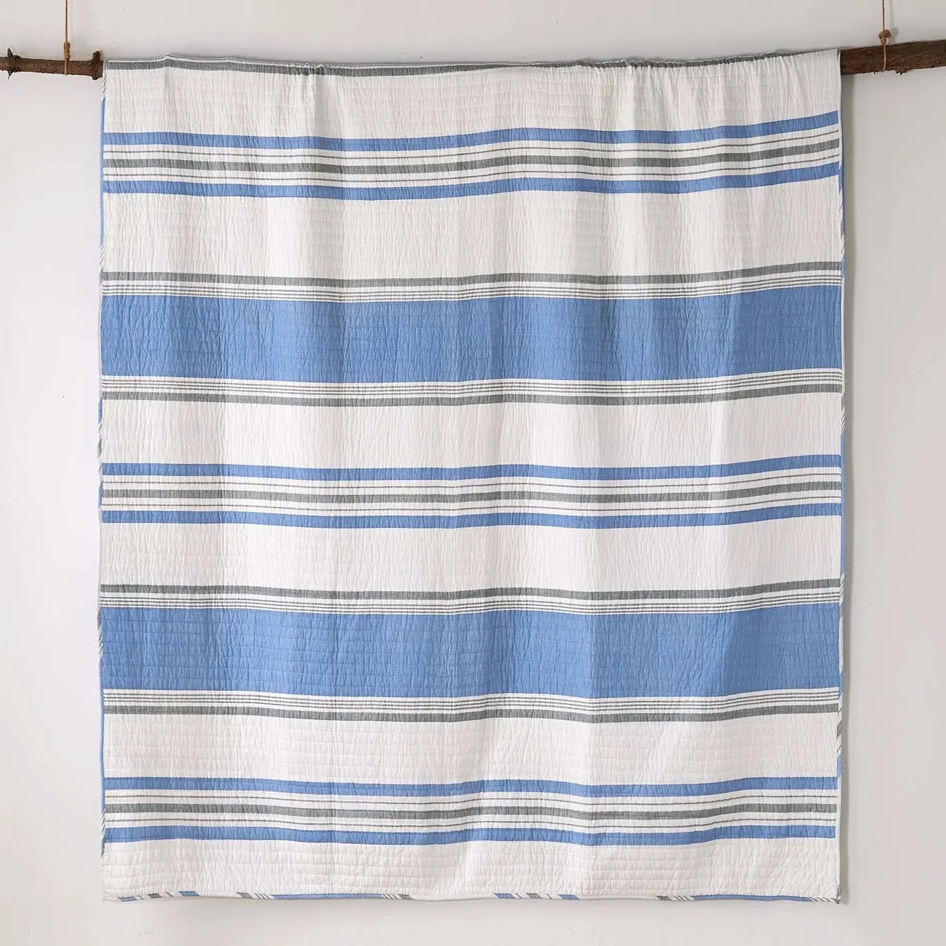 St Bart Stripe Quilt Set - Quahog Bay Bedding