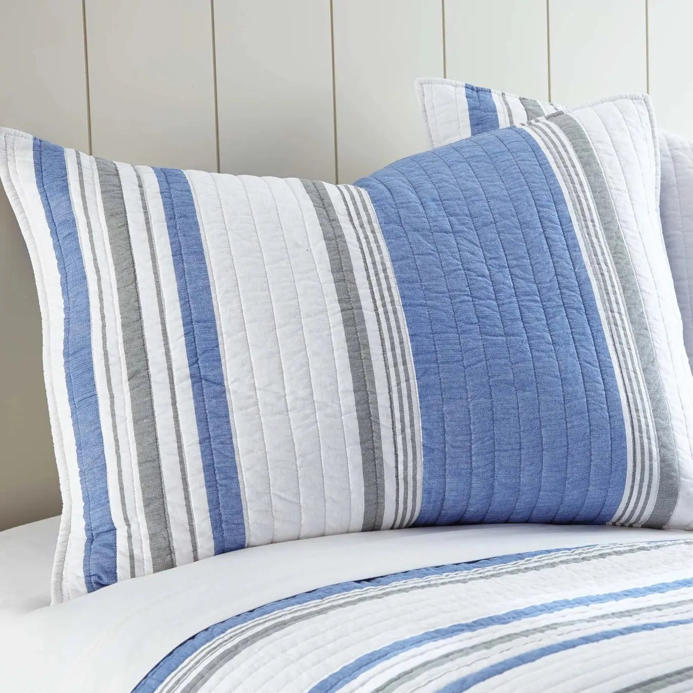 St Bart Stripe Quilt Set - Quahog Bay Bedding