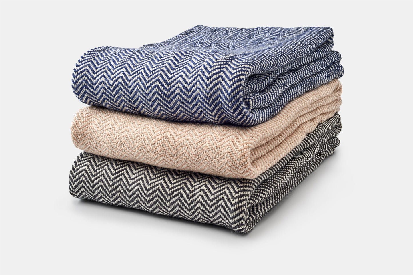 American Made Soft Chevron Pattern Throw Blanket - 100% American Made With USA Grown Cotton