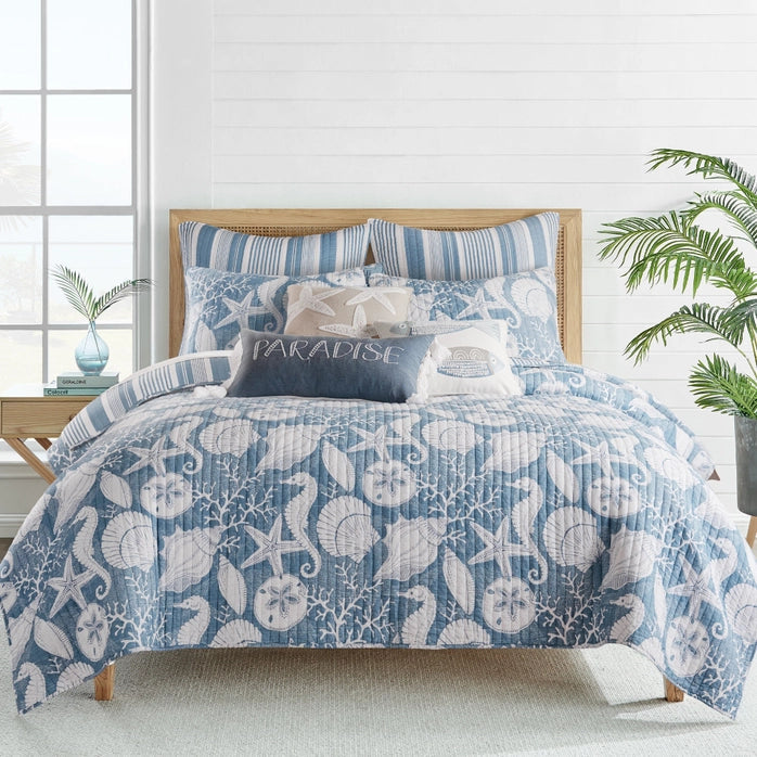 Stillwater Euro Sham Set of 2 | Coastal Shams - Quahog Bay Bedding