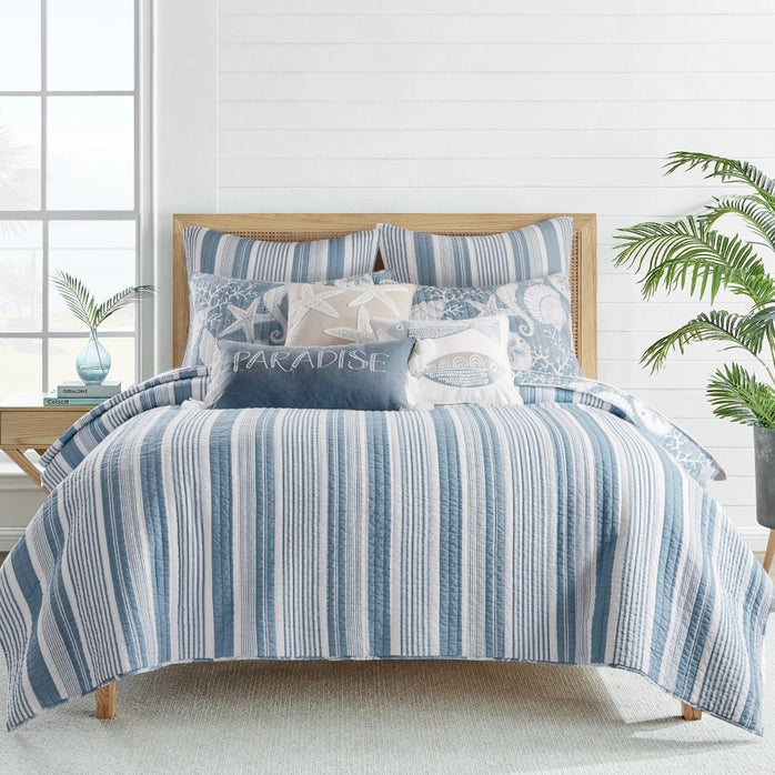 Stillwater Euro Sham Set of 2 | Coastal Shams - Quahog Bay Bedding