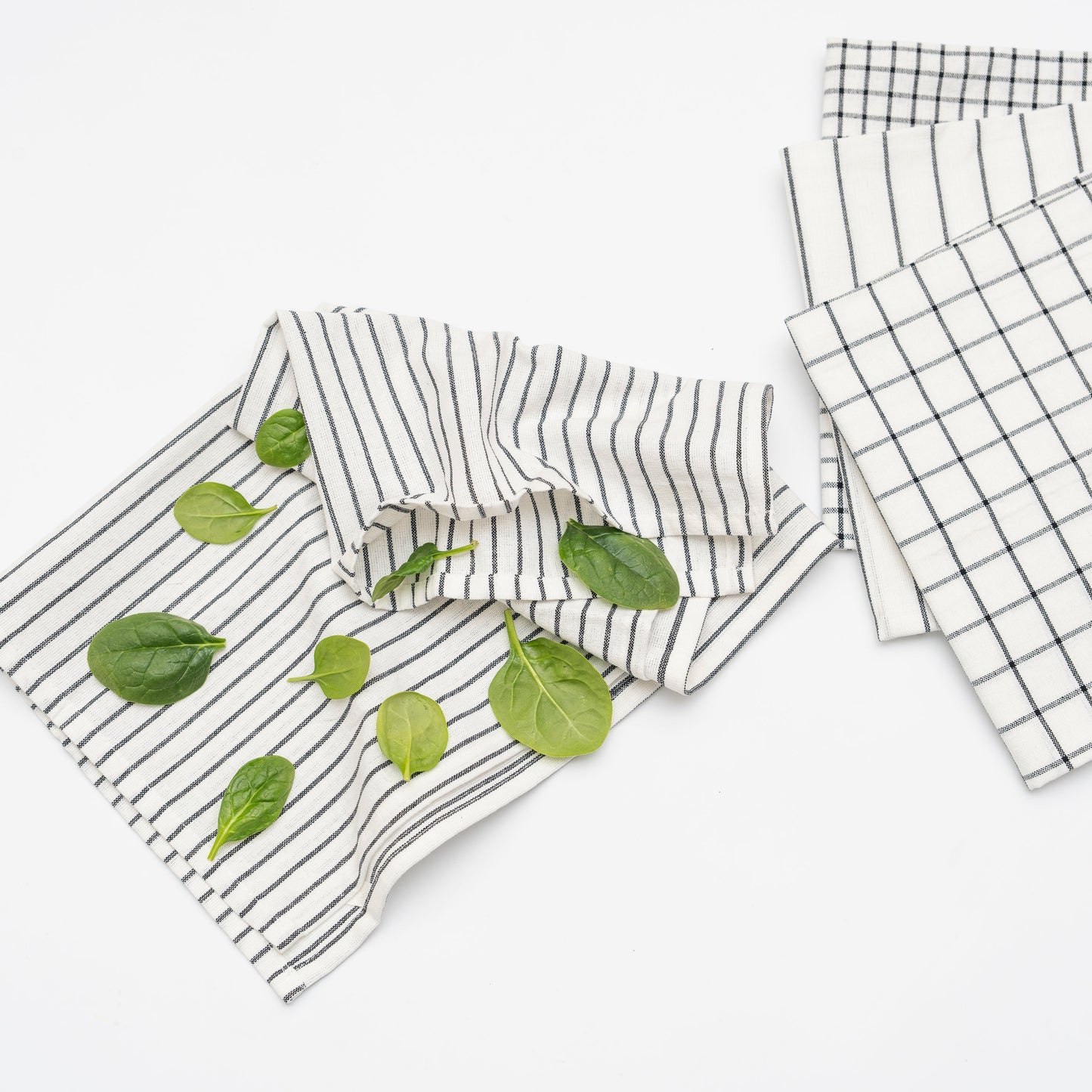 Stripe & Check Kitchen Towel Set - Quahog Bay Bedding