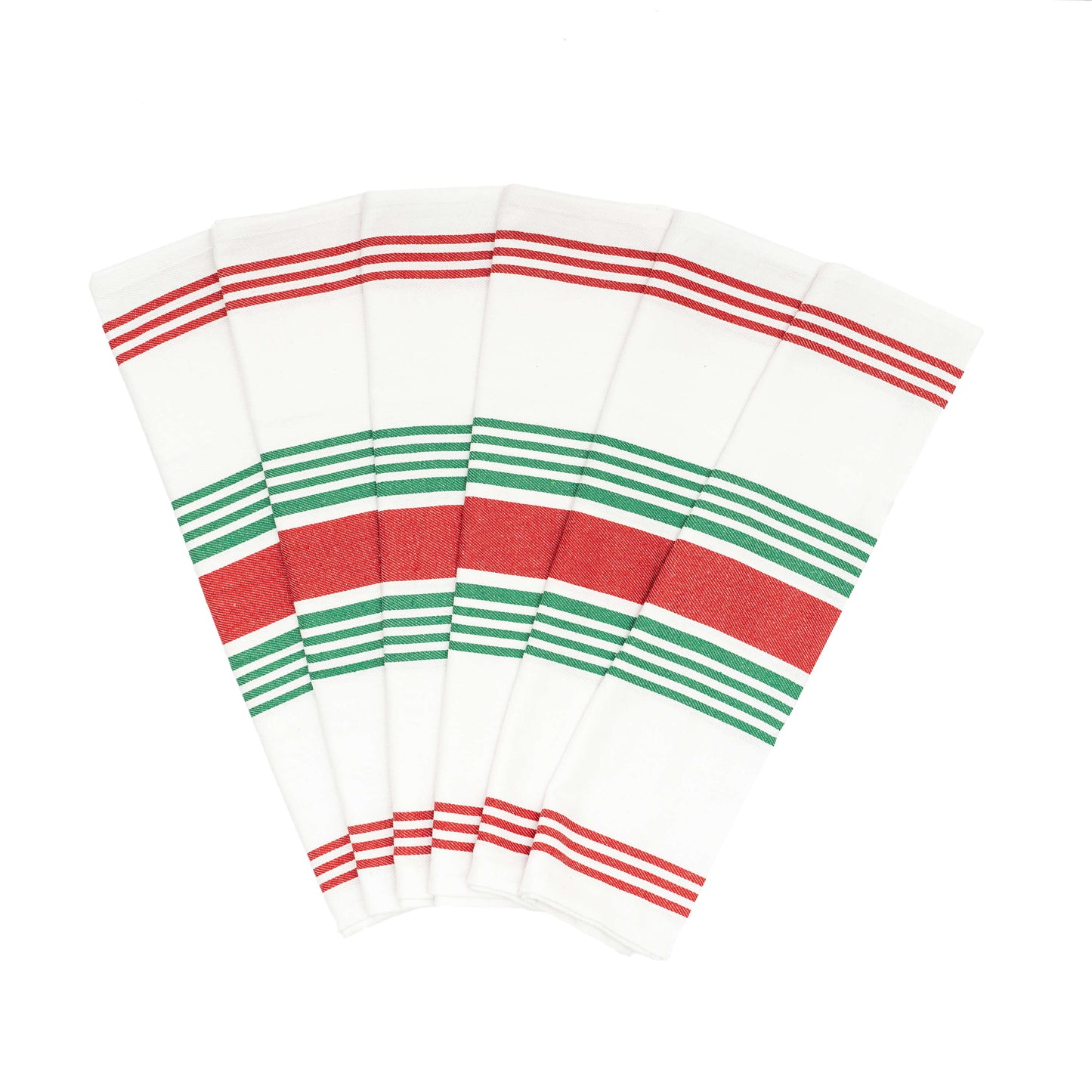 Striped Kitchen Towels - Quahog Bay Bedding