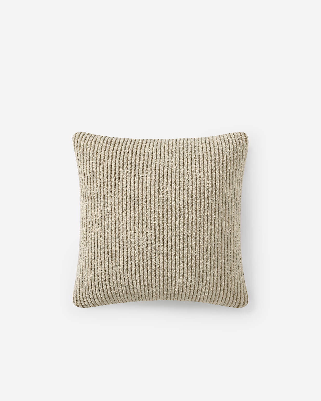 Luxury Two-Tone Ribbed Throw Pillow