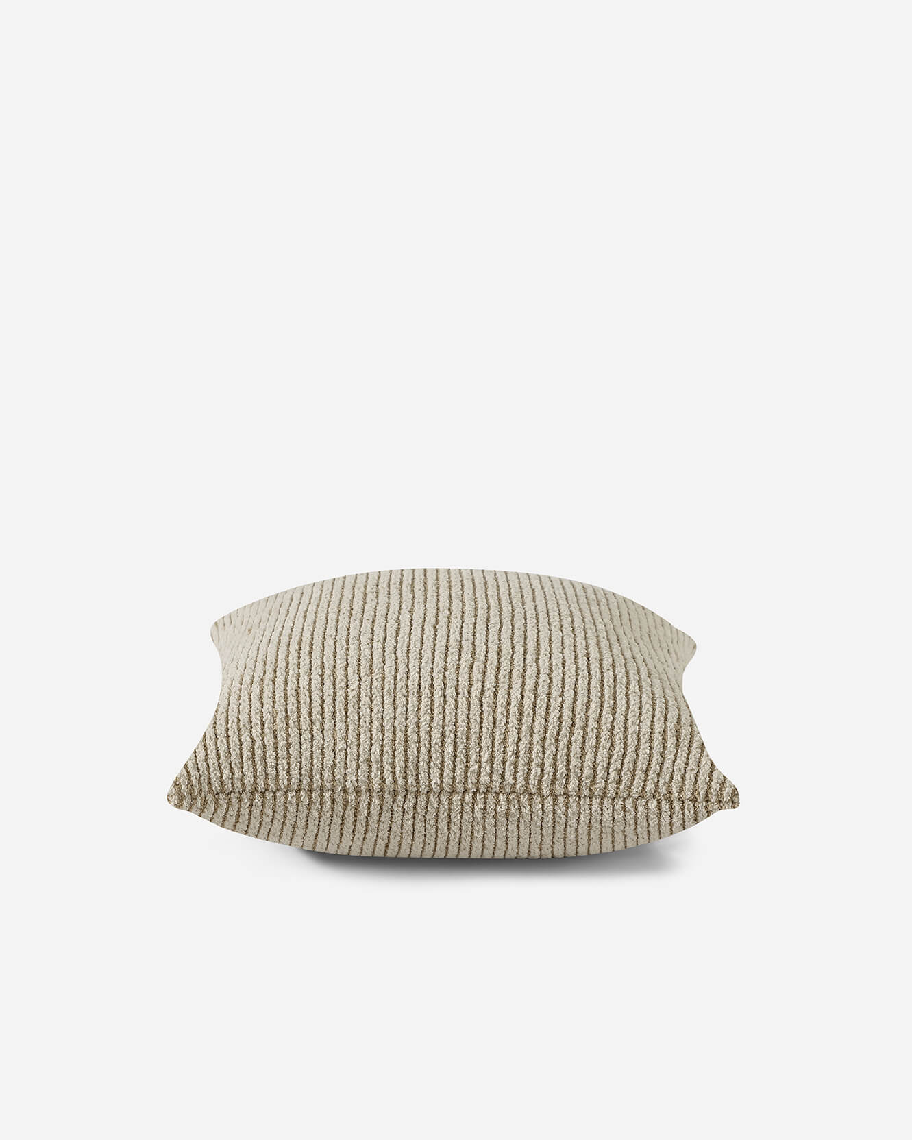 Luxury Two-Tone Ribbed Throw Pillow