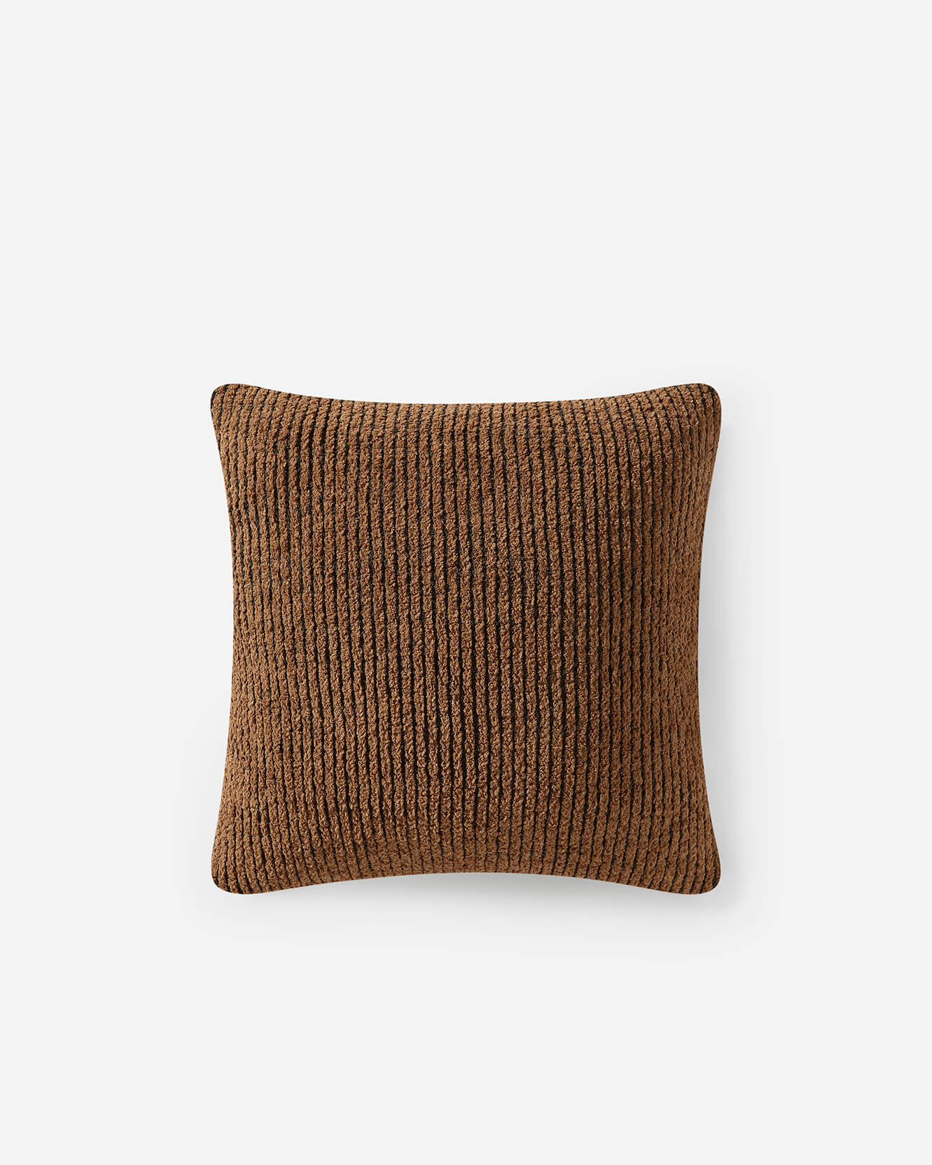 Luxury Two-Tone Ribbed Throw Pillow