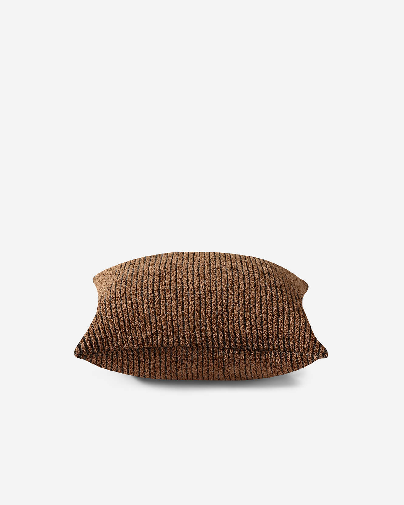 Luxury Two-Tone Ribbed Throw Pillow