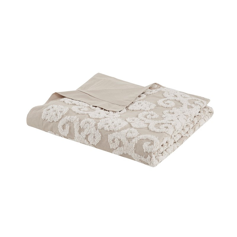 Suzanna Cotton Boho Medallion Duvet Cover Set - Taupe