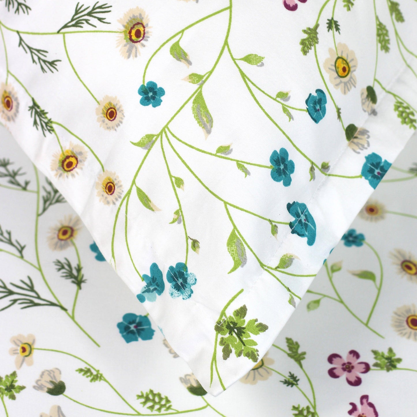 400TC 100% Cotton Wildflower Duvet Set - Floral Bedding