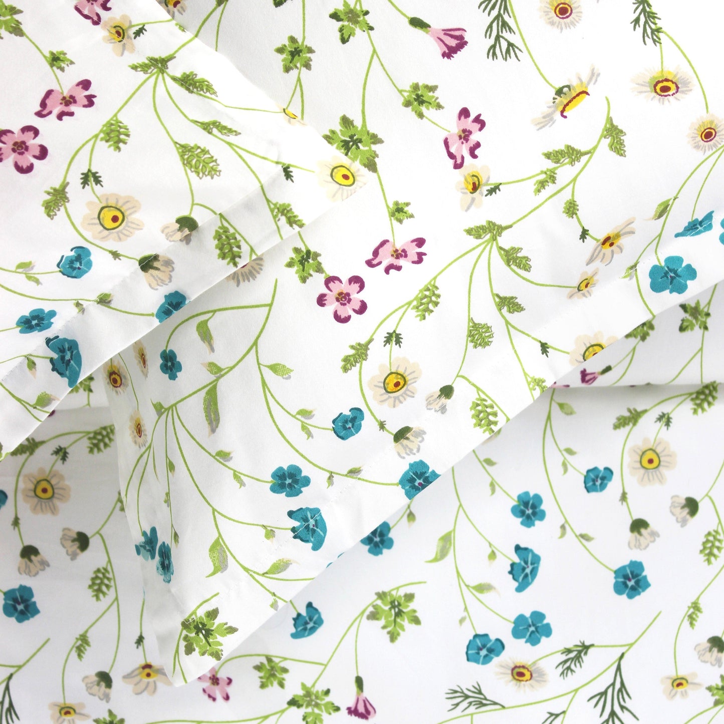 400TC 100% Cotton Wildflower Duvet Set - Floral Bedding