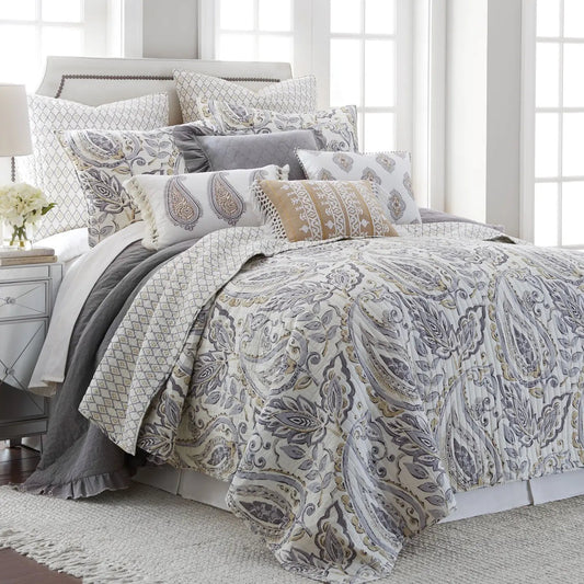 Tamsin Grey Quilt Set - Quahog Bay Bedding