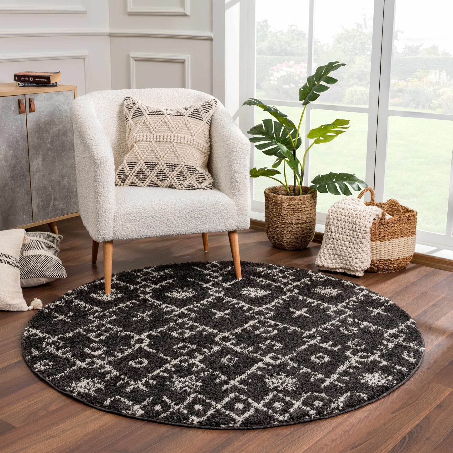 Thetford Black Berber Shag Rug - Clearance - Quahog Bay Bedding