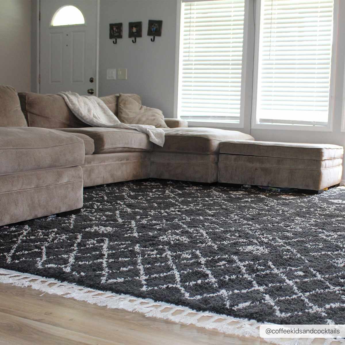 Thetford Black Berber Shag Rug - Clearance - Quahog Bay Bedding