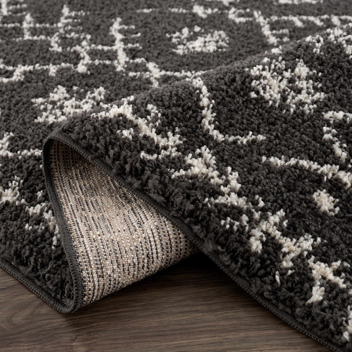 Thetford Black Berber Shag Rug - Clearance - Quahog Bay Bedding