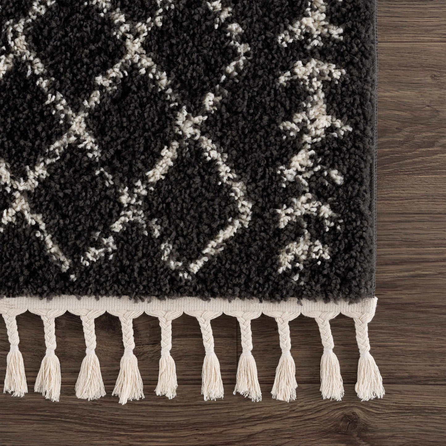 Thetford Black Berber Shag Rug - Clearance - Quahog Bay Bedding