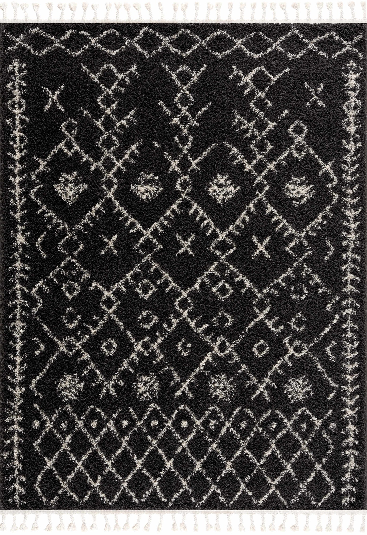 Thetford Black Berber Shag Rug - Clearance - Quahog Bay Bedding