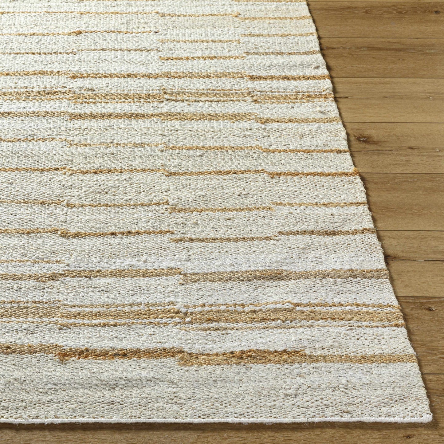 Tivon Broken-Striped Jute Rug - Quahog Bay Bedding