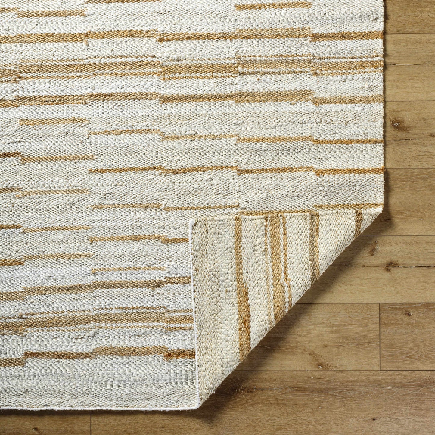Tivon Broken-Striped Jute Rug - Quahog Bay Bedding