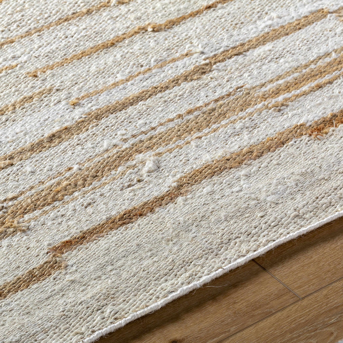 Tivon Broken-Striped Jute Rug - Quahog Bay Bedding