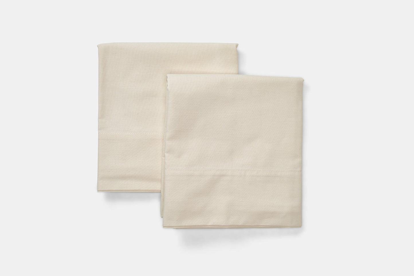 Natural Cotton Bed Pillowcases - - American Made With USA Grown Cotton
