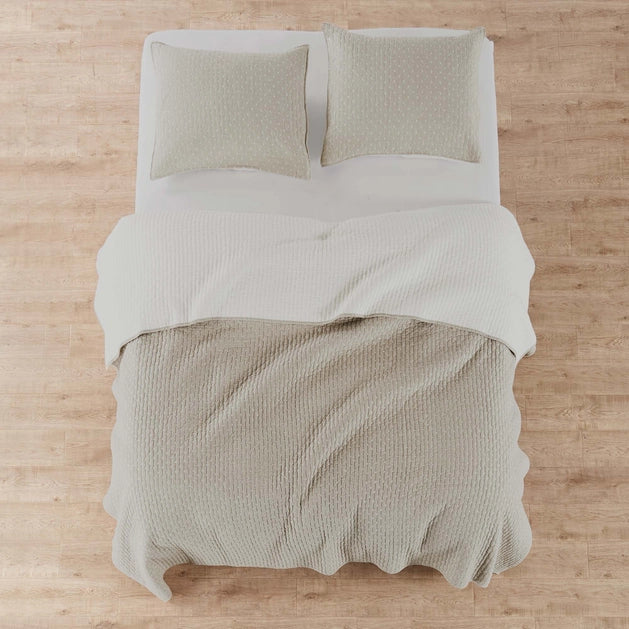 Universal V Berth 100% Cotton Quilt Cover Sets American Made - Taupe - Quahog Bay Bedding