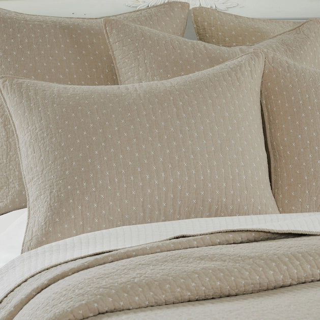 Universal V Berth 100% Cotton Quilt Cover Sets American Made - Taupe - Quahog Bay Bedding