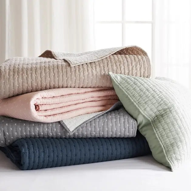 Cross Stitch 100% Cotton Quilt Set - Quahog Bay Bedding