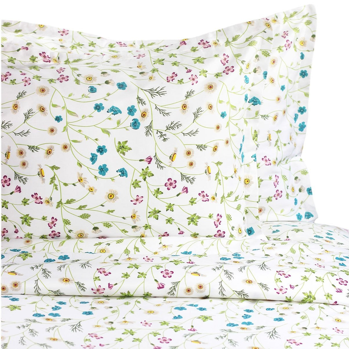 400TC 100% Cotton Wildflower Duvet Set - Floral Bedding