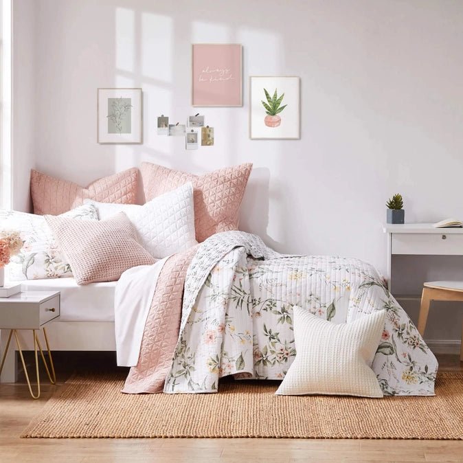 Viviana Quilt Set - Floral Quilt Sets - Quahog Bay Bedding