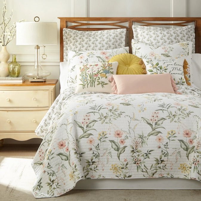 Viviana Quilt Set - Floral Quilt Sets - Quahog Bay Bedding
