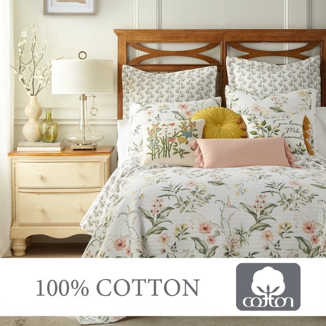 Viviana Quilt Set - Floral Quilt Sets - Quahog Bay Bedding