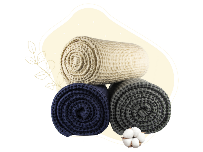 Waffle Weave Throw - Quahog Bay Bedding