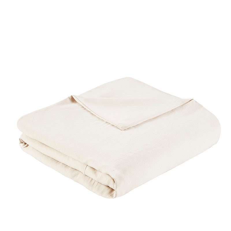 Walker Soft Washed Pleated Comforter Set - Neutral