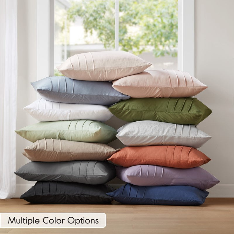 Walker Soft Washed Pleated Comforter Set - Purple