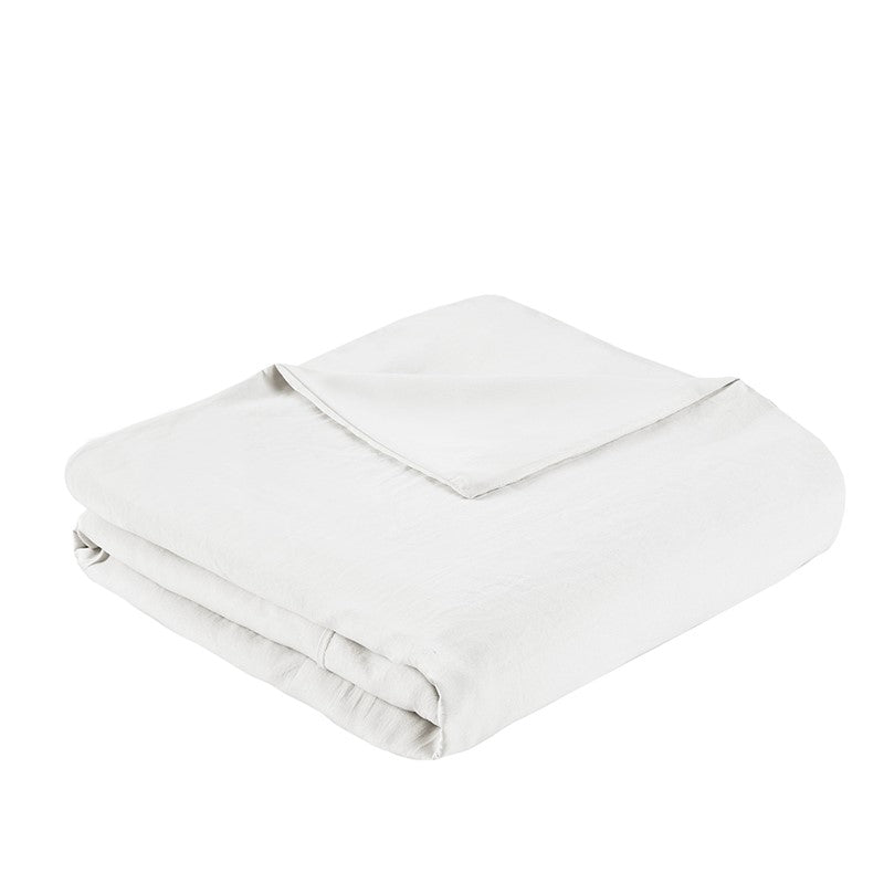 Walker Soft Washed Pleated Comforter Set - White
