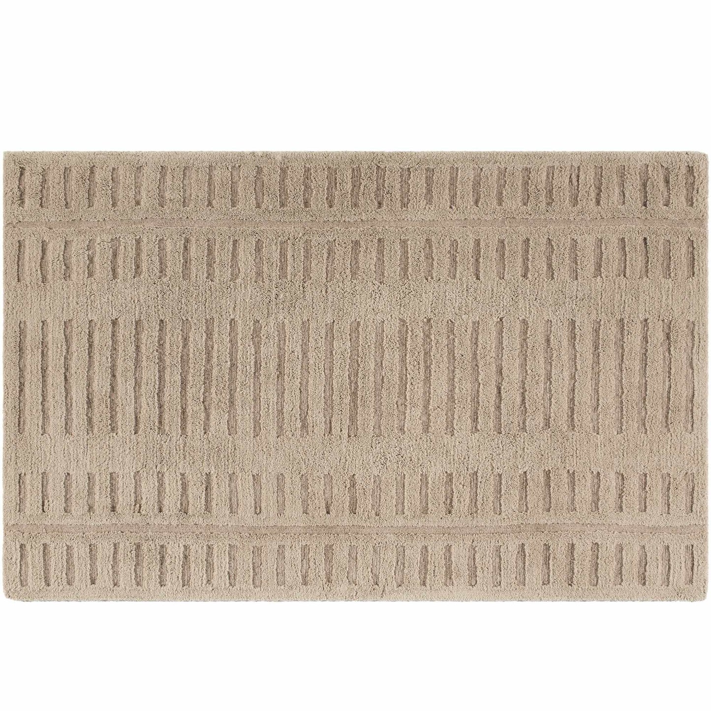 Washable Handmade Wool Rug - Brown - Quahog Bay Bedding