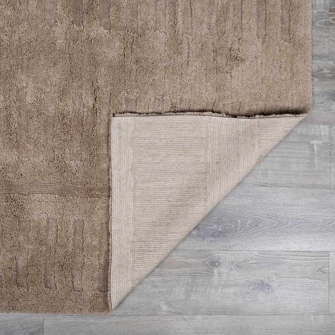 Washable Handmade Wool Rug - Brown - Quahog Bay Bedding