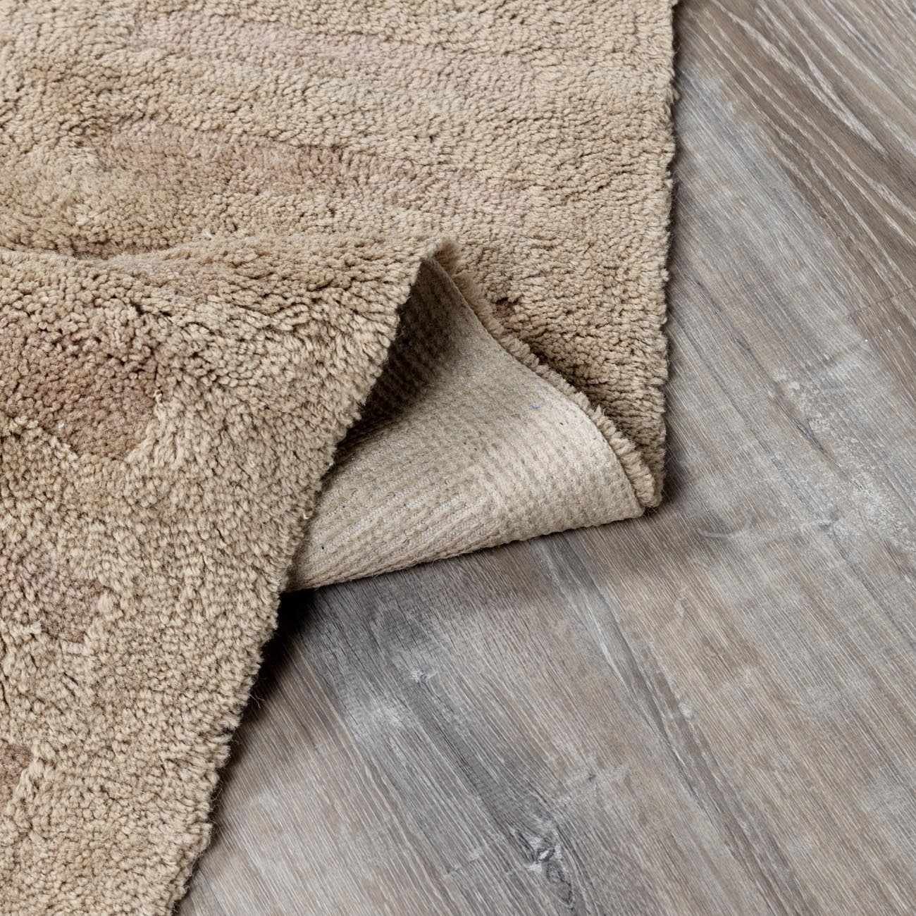 Washable Handmade Wool Rug - Brown - Quahog Bay Bedding