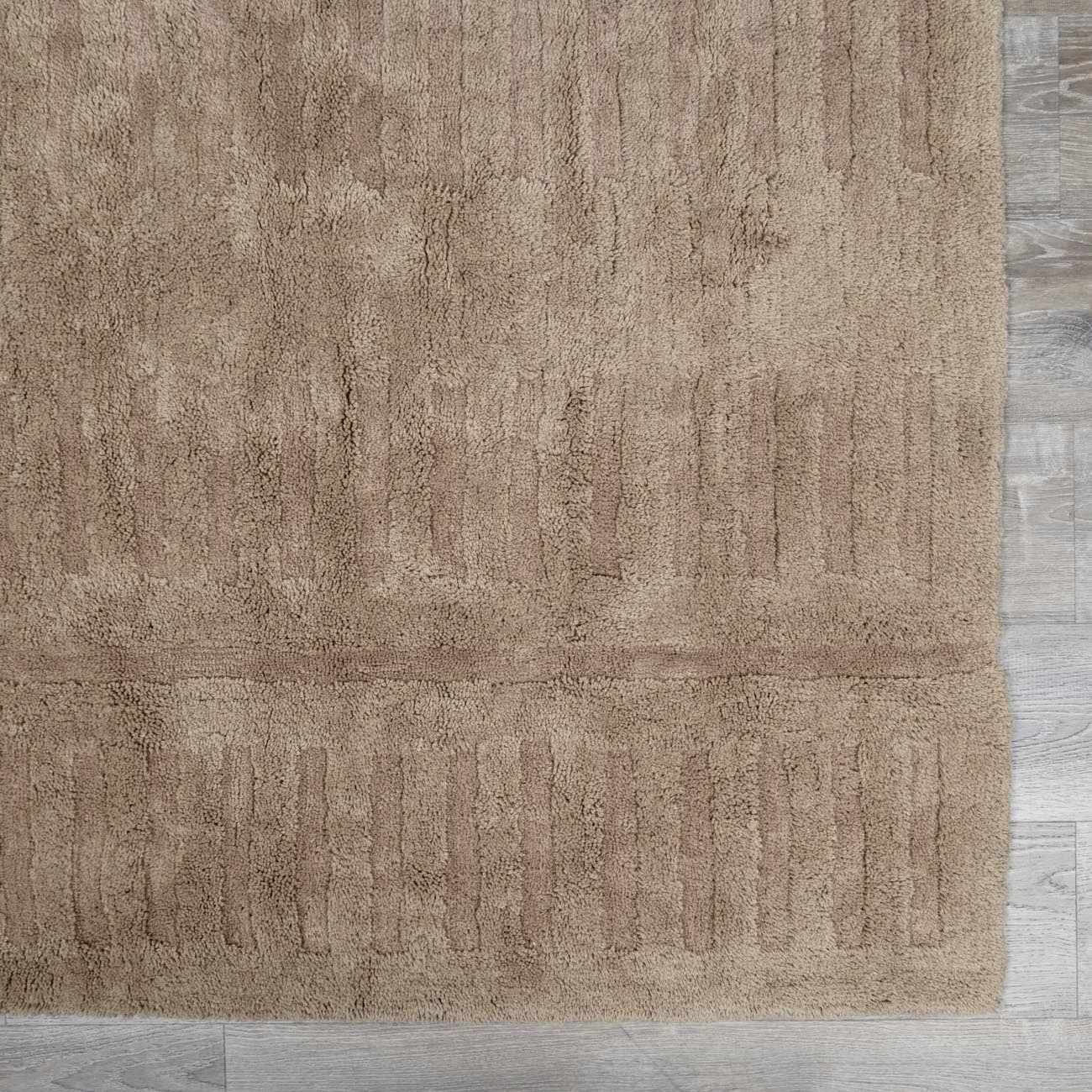 Washable Handmade Wool Rug - Brown - Quahog Bay Bedding