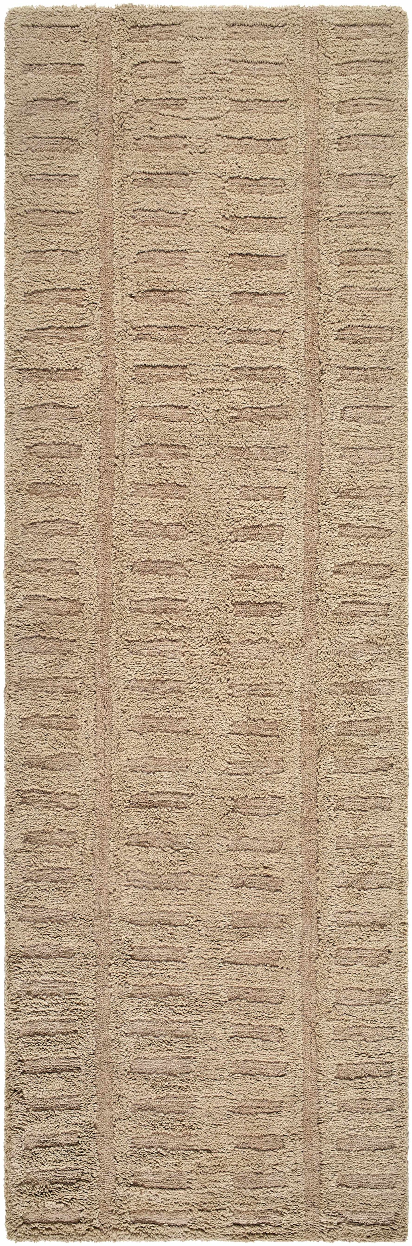 Washable Handmade Wool Rug - Brown - Quahog Bay Bedding