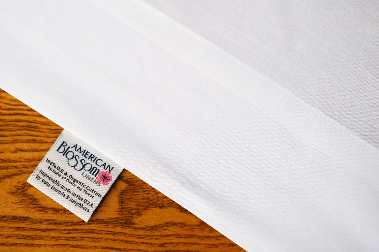 Natural Cotton Bed Pillowcases - - American Made With USA Grown Cotton